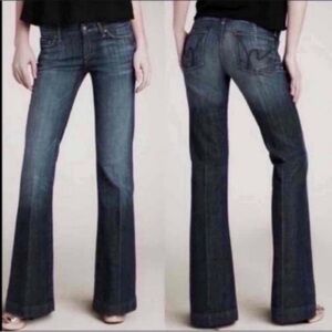 Citizen Of Humanity Dark Blue Flare Jeans